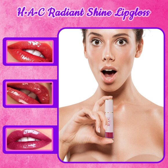 H•A•C Radiant Shine Lipgloss: Comforting Balm & Gloss Fusio CUTE LIPS-23 - Picture 6 of 7